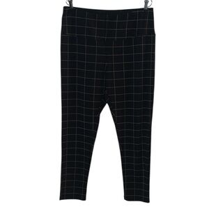 Alexander Jordan Woman’s Tummy Control Leggings Plaid Mid Rise